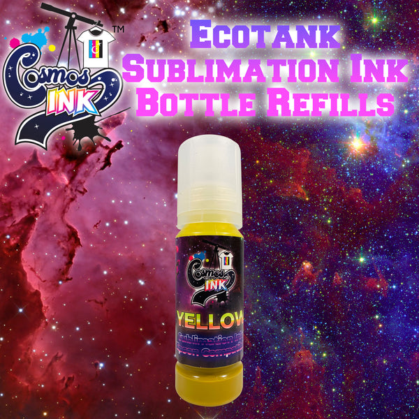 Epson EcoTank Sublimation Ink Refill Bottles (Yellow) (SC F170, SC F570, ET-8550, ET-8500, ET-15000, ET-16500, ET-2760, ET-3760, ET-4760, ET-3710, ET-2700, ET-2750) | Cosmos Ink®