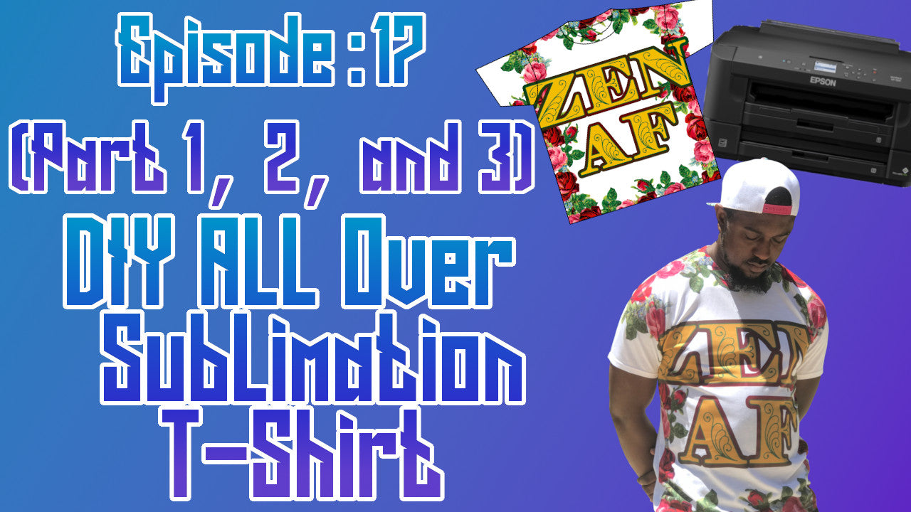 DIY All Over Sublimation T-Shirt with Small Heat Press ep: 17 (part 1, 2, and 3)
