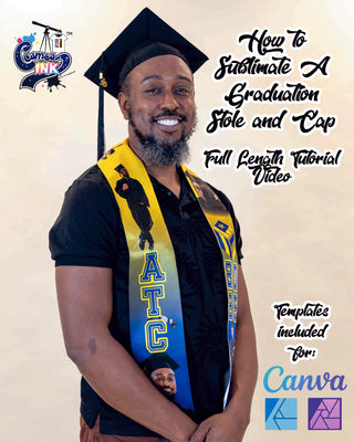 Sublimation Tutorial: How To Sublimate A Graduation Stole and Cap (by Cosmos Ink®)