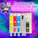 Fluorescent Sublimation Ink Conversion Kit for Epson WF-7710, 7720, 7610, 7620, 7110, 7210, 3640, 3620 (T252 Refillable Cartridges) | Cosmos Ink®