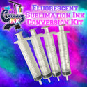 Fluorescent Sublimation Ink Conversion Kit for Epson WF-7710, 7720, 7610, 7620, 7110, 7210, 3640, 3620 (4 Syringes w/ 4 Needles) | Cosmos Ink®