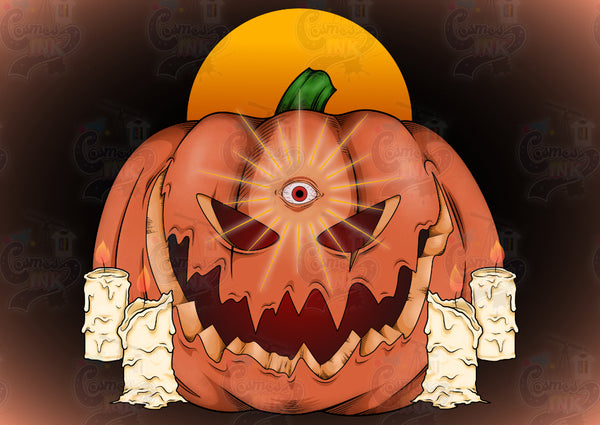 Jack-O-Lantern Pumpkin | Cosmos Ink